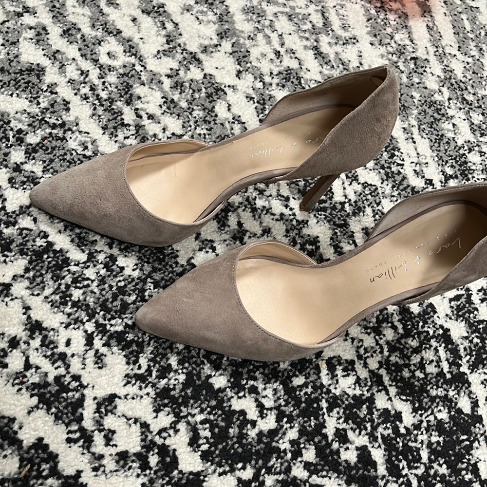 Laura and Lillian Elise leather pumps